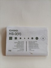 Casio libretto istruzione usato  San Martino Dall Argine