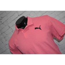 Usado, Camisa polo masculina golfe PUMA tamanho XL desempenho elástico rosa mistura de algodão comprar usado  Enviando para Brazil