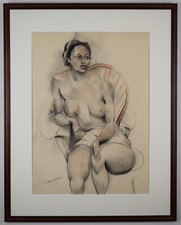 Nude study. conte for sale  LEYBURN