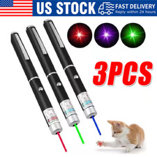 3 pacotes de caneta ponteiro laser 900 milhas verde azul luz vermelha feixe visível lazer comprar usado  Enviando para Brazil