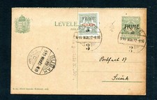 Fiume 1919 intero usato  Remanzacco