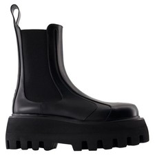 Kalosze - Alexander Mcqueen - skóra - czarne na sprzedaż  PL