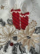 Embroidered christmas mantel for sale  Portage