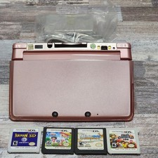 Console portátil Nintendo 3DS rosa pérola testado com carregador e jogos CTR-001 EUA comprar usado  Enviando para Brazil