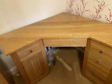 solid oak corner computer desk for sale solid oak corner computer desk for sale BILLERICAY