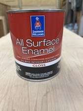 Tinta esmaltada Sherwin Williams para todas as superfícies/base de óleo preto brilhante comprar usado  Enviando para Brazil