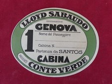Luggage label anni usato  Roma