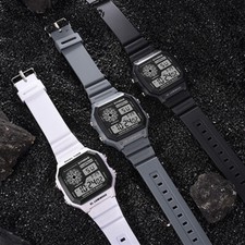 Relógio de pulso masculino unissex luminoso casual alarme esportivo impermeável comprar usado Relógio de pulso masculino unissex luminoso casual alarme esportivo impermeável comprar usado  Enviando para Brazil