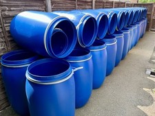 Blue plastic barrel for sale  LEICESTER