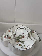 Coalport strawberry porcelain for sale  NORWICH