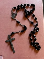 Vintage black rosary for sale  EASTLEIGH