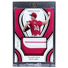 Mick Abel Rookie RC Patch Relic #/15 Azul Gravado RARO Phillies SSP com Suporte 🔥 comprar usado  Enviando para Brazil