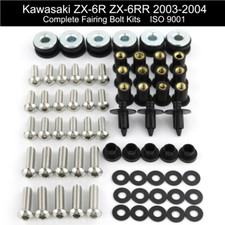 Kit de parafusos de carenagem de aço inoxidável parafusos porca serve para 2003-2004 Kawasaki ZX 6R/6RR comprar usado  Enviando para Brazil