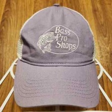 Boné chapéu Bass Pro Shops crianças jovens roxo branco foi pescar ao ar livre comprar usado  Enviando para Brazil