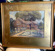 Antique water colour for sale  DAWLISH