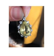 Pendentif citrine naturelle d'occasion  Bordeaux-