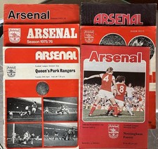 Arsenal programmes seasons for sale  BIRCHINGTON