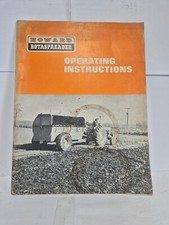 Howard rotaspreader operators for sale  BARNSTAPLE