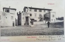 Cartolina settignano piazza usato  Roma