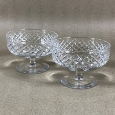 Pair cut crystal for sale  CAERPHILLY