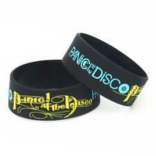 Pulseiras de música banda rock pânico! Pulseira de silicone punk At The Disco comprar usado  Enviando para Brazil