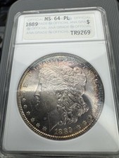 1881-S (MS4PL) Morgan dólar de prata $1 ANA ANACS OH - Toner Soapbox primeira geração comprar usado  Enviando para Brazil
