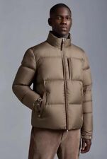 NEW!  $2,300 MONCLER BESBRE HOODED SHORT DOWN JAKET BROWN, Size 4 (XL) for sale  Pittsford