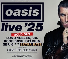Oasis live tickets for sale  La Mirada