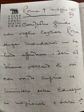 1936 lettera compositore usato  Roma