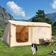 Barracas infláveis para 4-8 pessoas para acampamento, barraca glamping de algodão para 4 estações, conjunto fácil comprar usado  Enviando para Brazil