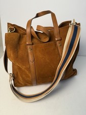 Bolsa tote tiracolo Fossil grande marrom camurça Kingston couro de vaca, usado comprar usado  Enviando para Brazil