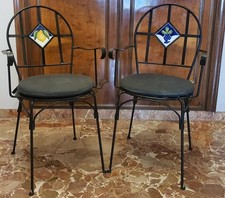 Poltroncine giardino ferro usato  Italia