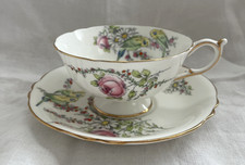 Pires Paragon Princess Margaret Rose Birth Comm xícara porcelana ossos rosas periquitos comprar usado  Enviando para Brazil
