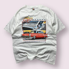 Camisa gráfica vintage masculina Chevy Impala 57 Chevrolet carro clássico anos 90 GG comprar usado  Enviando para Brazil
