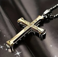 Halskette strass kreuz gebraucht kaufen  Salzkotten