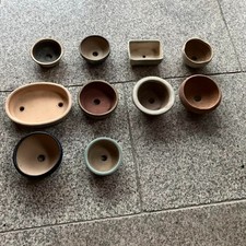 Conjunto de 10 vasos de bonsai de cerâmica do Japão comprar usado  Enviando para Brazil