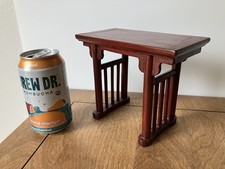 pequena mesa de madeira chinesa laca vermelha miniatura casa de bonecas display mini 5 1/2" T, usado comprar usado pequena mesa de madeira chinesa laca vermelha miniatura casa de bonecas display mini 5 1/2" T, usado comprar usado  Enviando para Brazil