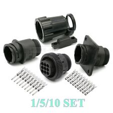 Kit de soquete plugue conector macho circular série 9 pinos/vias TE/AMP/TYCO, usado comprar usado  Enviando para Brazil