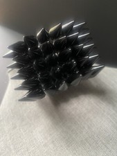 Pulseira de acrílico vintage Spike preta elástica elástica em camadas faixa de balanço motociclista comprar usado  Enviando para Brazil