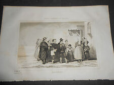 1836 incisione bulino usato  Roma
