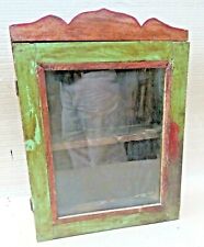 Usado, Armário de madeira vintage vitrine de exibição Curio cor raspada sólida angústia traseira    comprar usado  Enviando para Brazil
