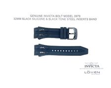 Autêntica pulseira de relógio Invicta Bolt 0979 inserções pretas e pretas 32 mm comprar usado  Enviando para Brazil