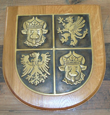 Großes messingwappen holz gebraucht kaufen  Pasewalk