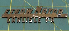Emblema parcial vintage Metrow Motor Carlisle PA revendedor de carros 4-1/2" X 1-1/4" comprar usado  Enviando para Brazil