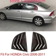 Tampa do obturador de janela lateral preta brilhante acabamento 2 peças para HONDA Civic 2006-2011, usado comprar usado  Enviando para Brazil