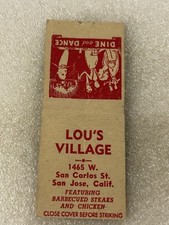 Vintage matchbook lou for sale  Hillsboro