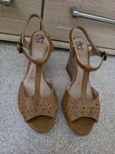 Gorgeous wedge brown for sale  WAKEFIELD