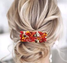 Red barrette clip for sale  LONDON