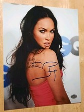 Megan Fox GQ pano de fundo autógrafo 8x10 assinado modelo estrela, usado comprar usado  Enviando para Brazil
