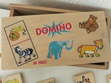 domino legno animali usato  Torino